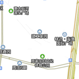松榆里社区卫星地图 - 北京市朝阳区东湖街道潘家园