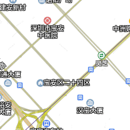 广东省深圳市宝安区西乡街道卫星地图